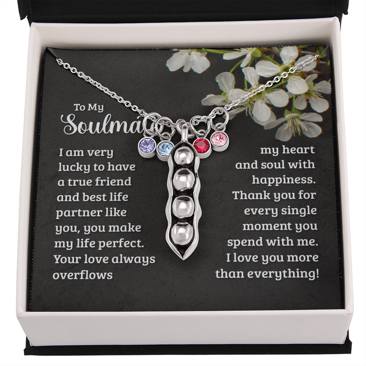 Pears In A Pod Necklace For Soulmate