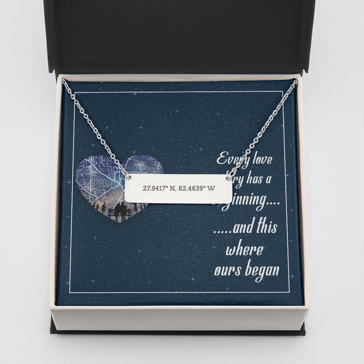 Coordinate Horizontal Bar Necklace
