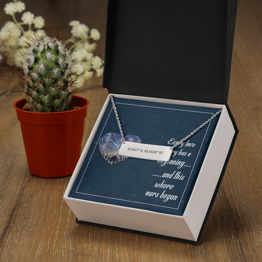 Coordinate Horizontal Bar Necklace
