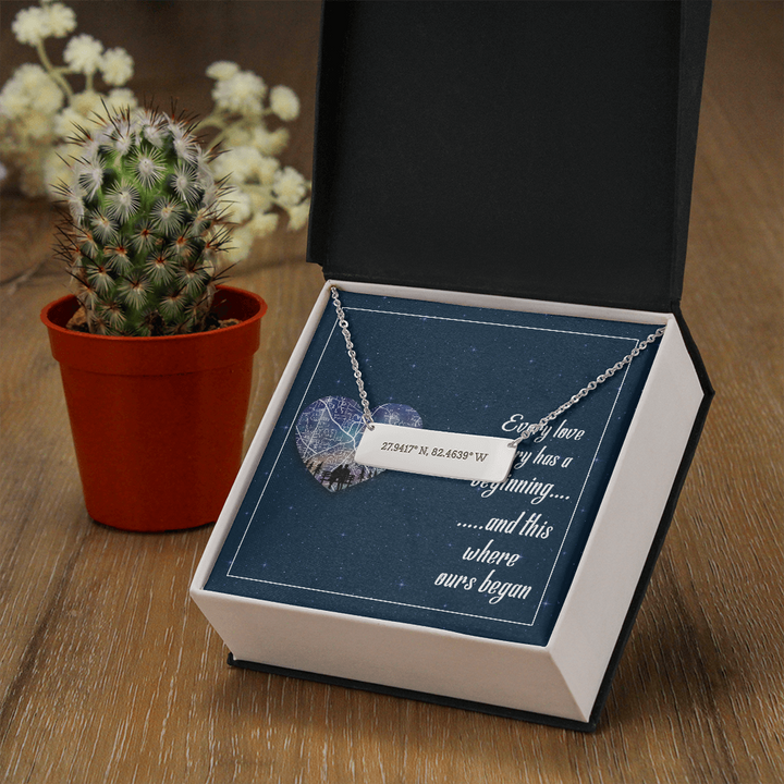 Coordinate Horizontal Bar Necklace