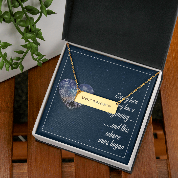 Coordinate Horizontal Bar Necklace