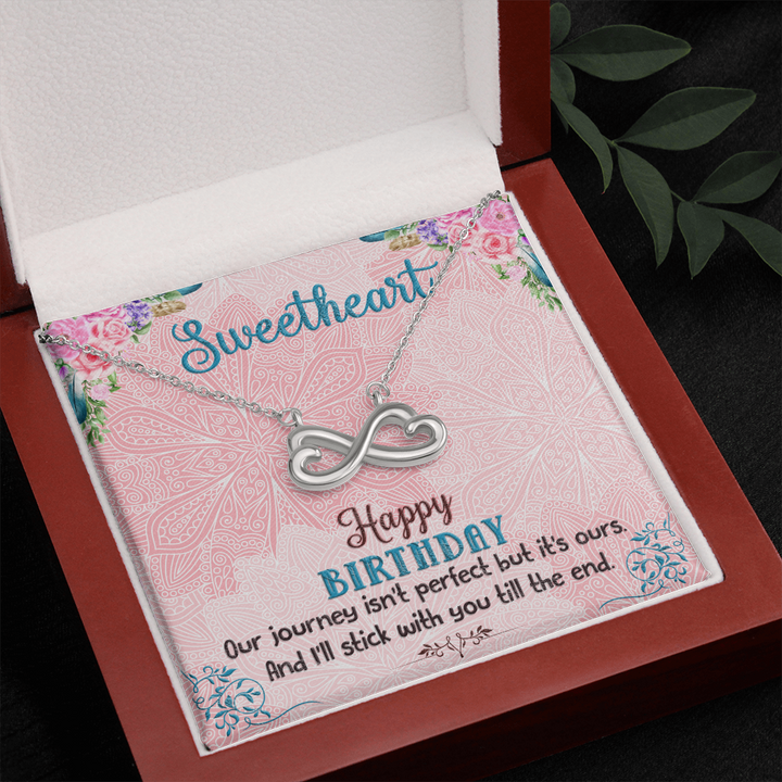 Heart Shaped Infinity Necklace For Birthday Gift