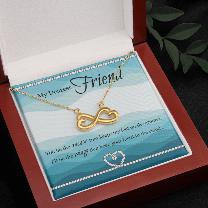 Heart Shaped Infinity Necklace For Friend