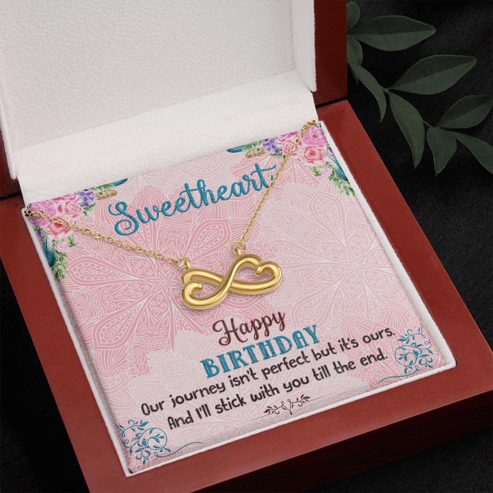 Heart Shaped Infinity Necklace For Birthday Gift
