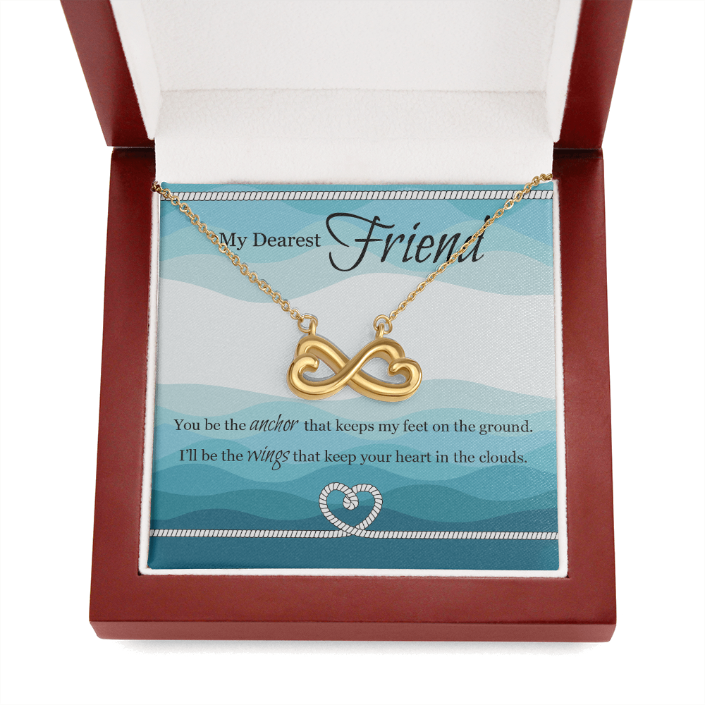 Heart Shaped Infinity Necklace For Friend