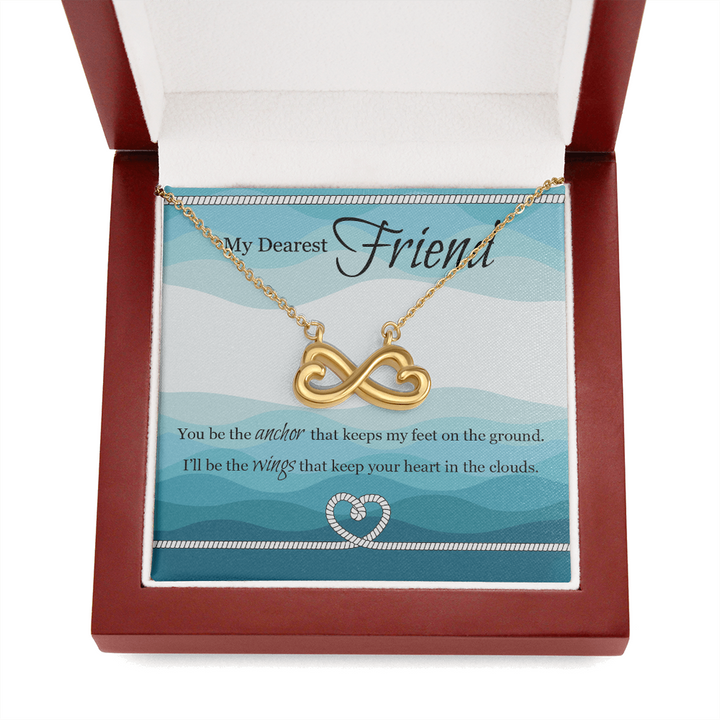 Heart Shaped Infinity Necklace For Friend