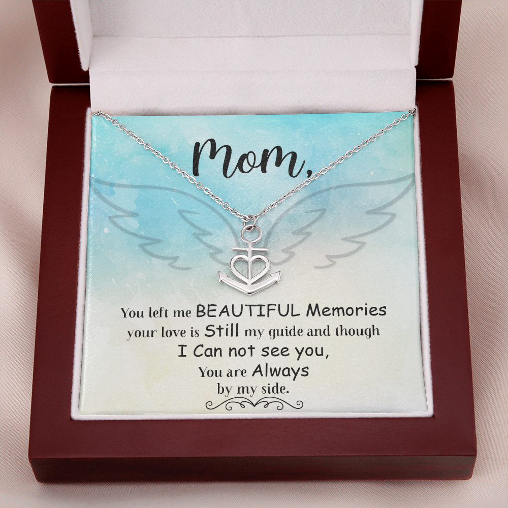 You left me Anchor Necklace