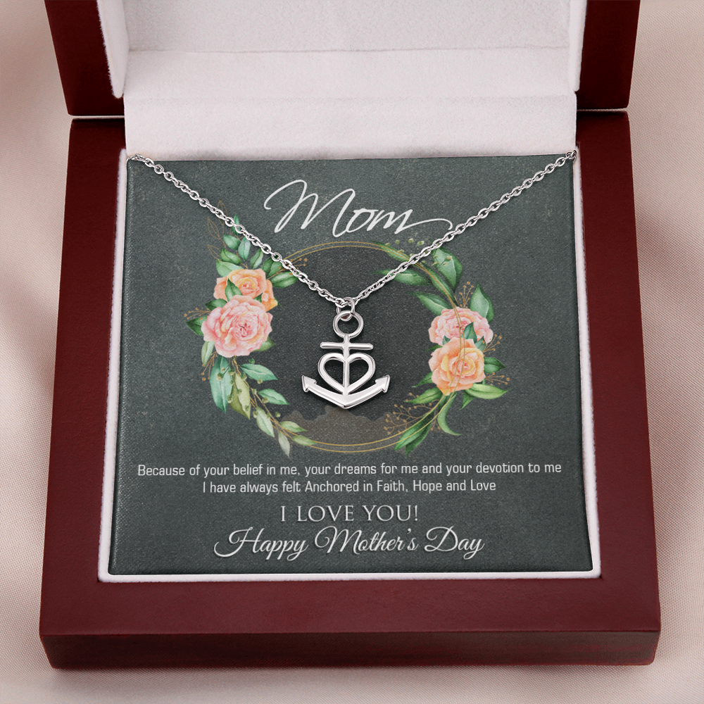 Mothers Day Anchor Necklace