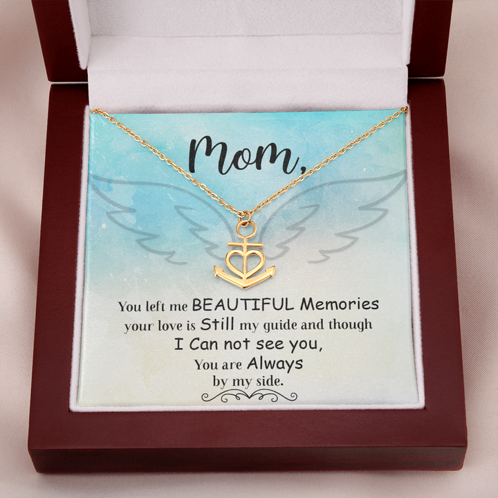 You left me Anchor Necklace