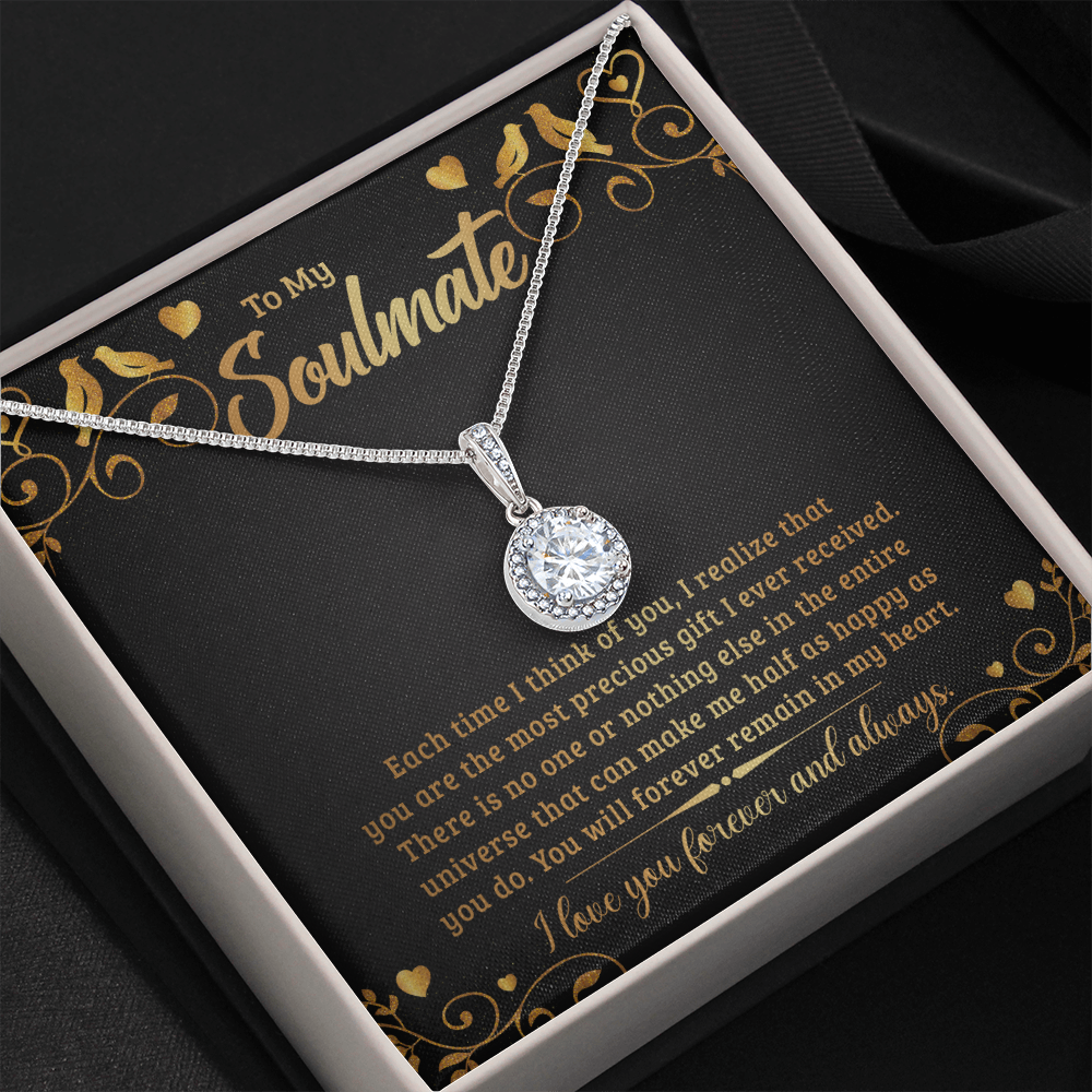 To My Soulmate - Each time I think of you Eternal Hope Necklace