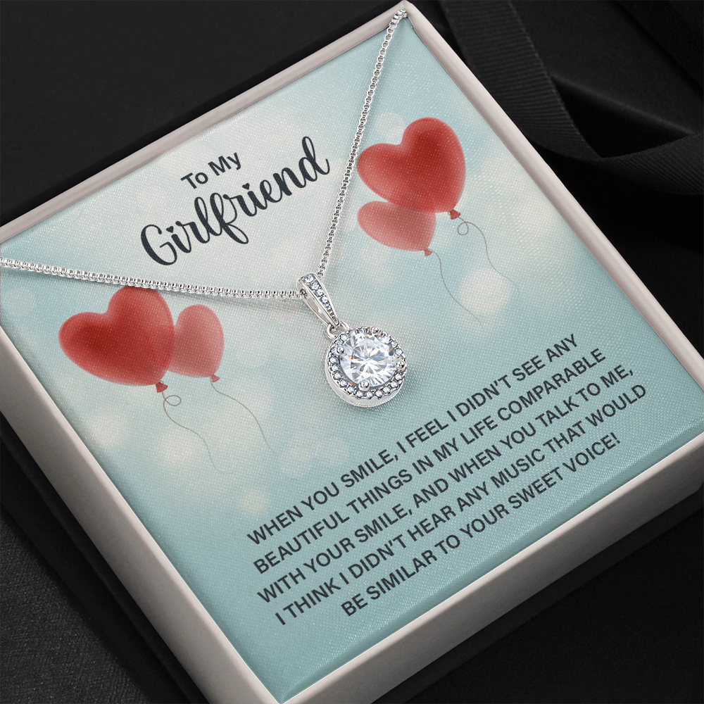 To My Girlfriend - When you smile Eternal Hope Necklace