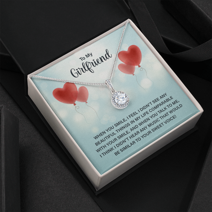 To My Girlfriend - When you smile Eternal Hope Necklace