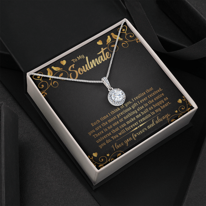 To My Soulmate - Each time I think of you Eternal Hope Necklace