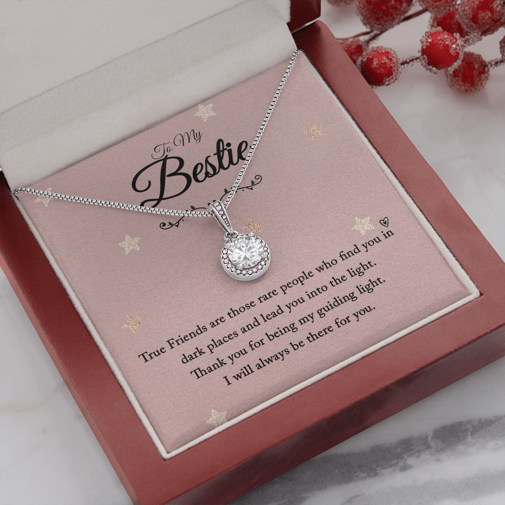 To my bestie-True Friends are those Eternal Hope Necklace
