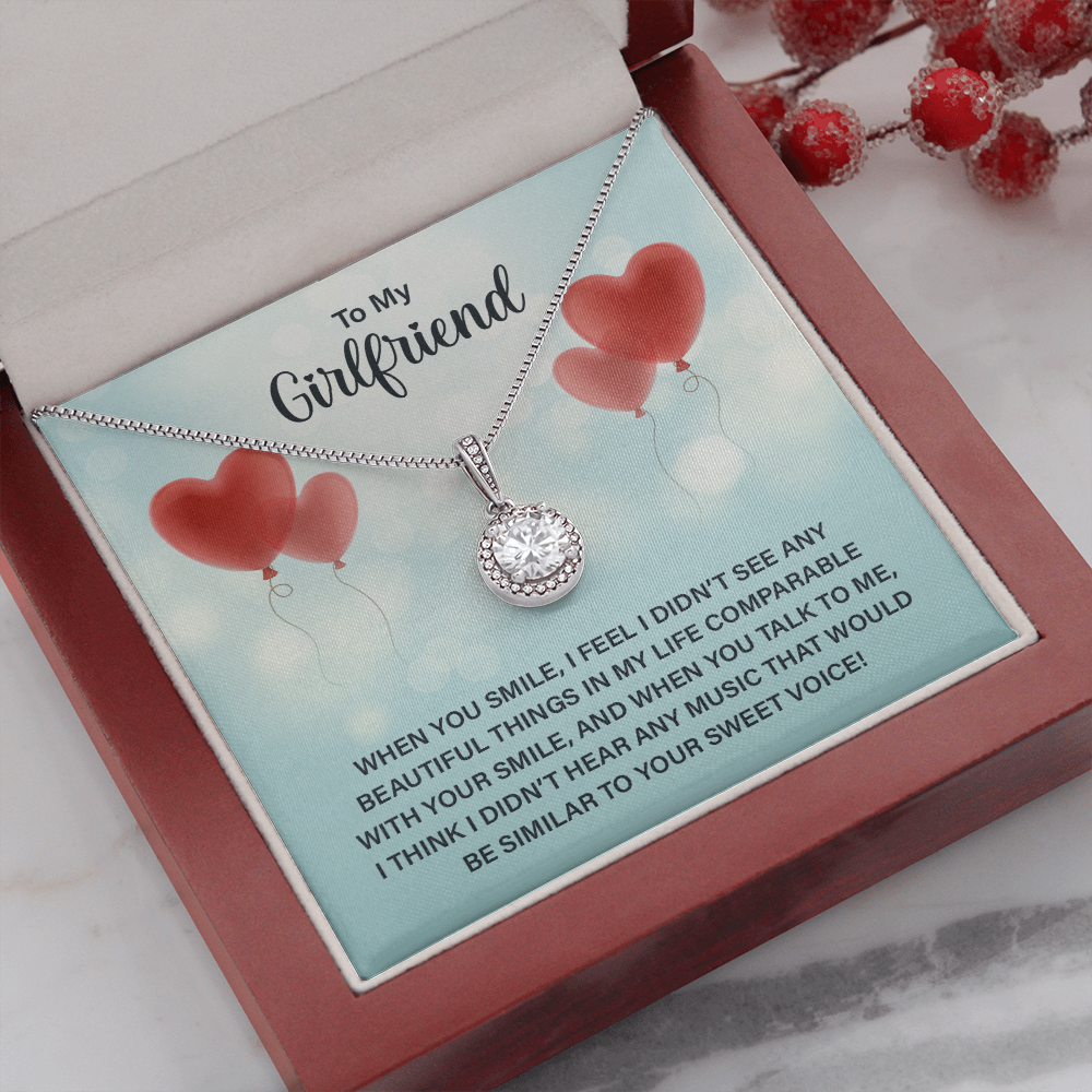 To My Girlfriend - When you smile Eternal Hope Necklace