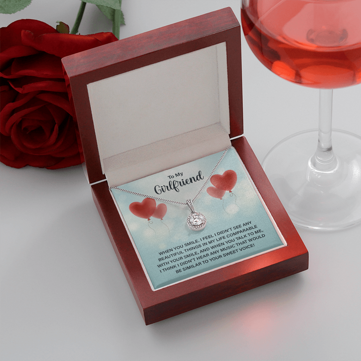 To My Girlfriend - When you smile Eternal Hope Necklace