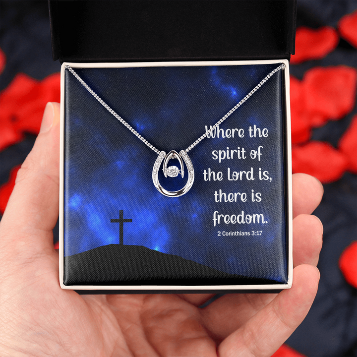 Where the spirit of the lord -keychain Lucky in Love