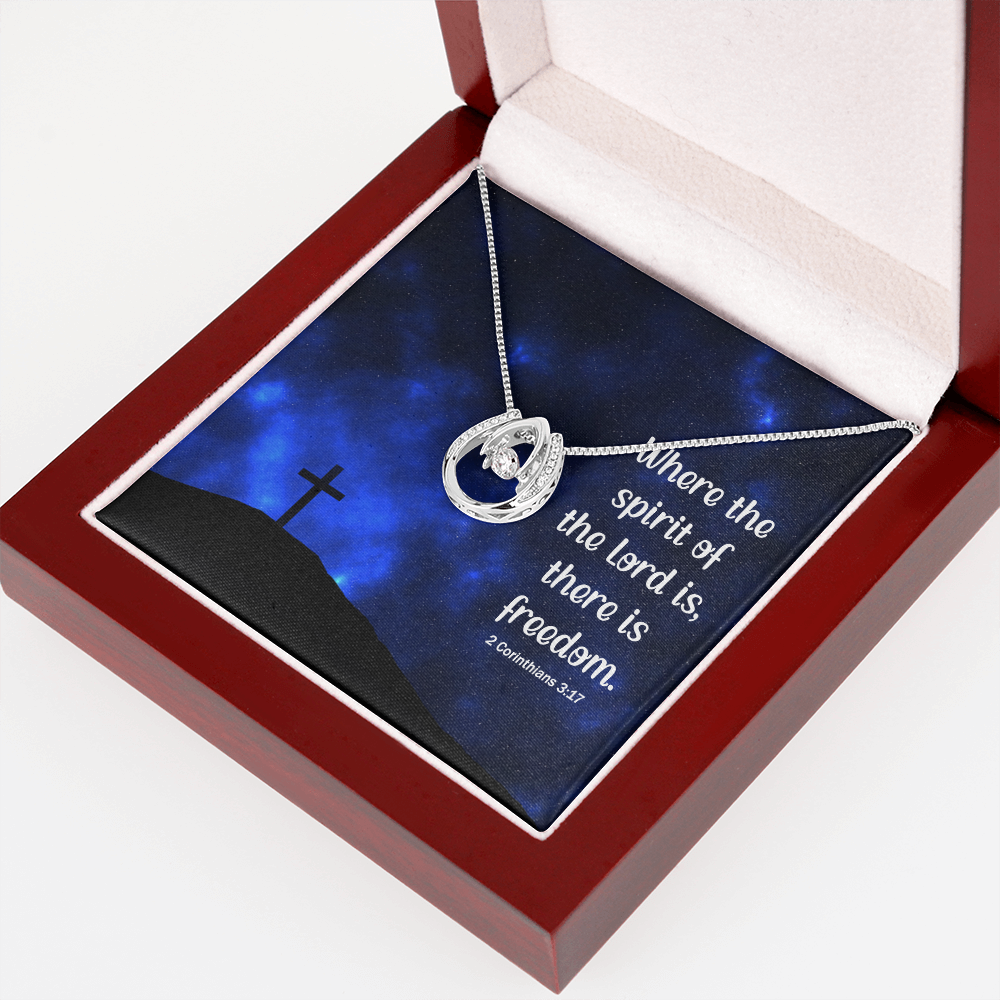 Where the spirit of the lord -keychain Lucky in Love