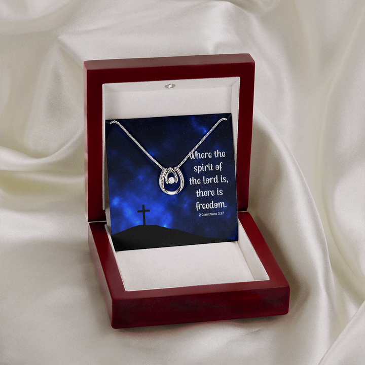 Where the spirit of the lord -keychain Lucky in Love