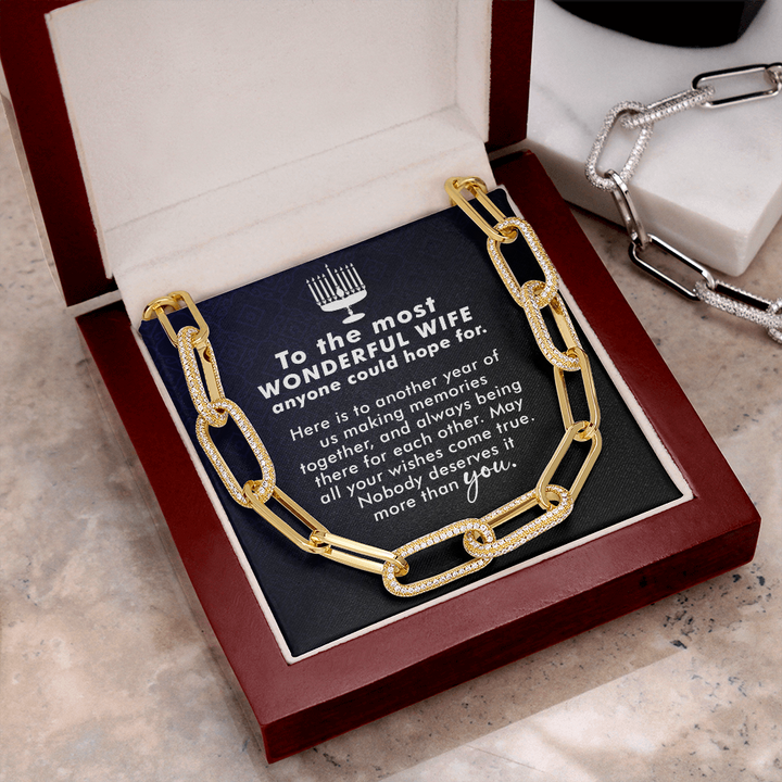 To the most wonderful wife Forever Linked Necklace