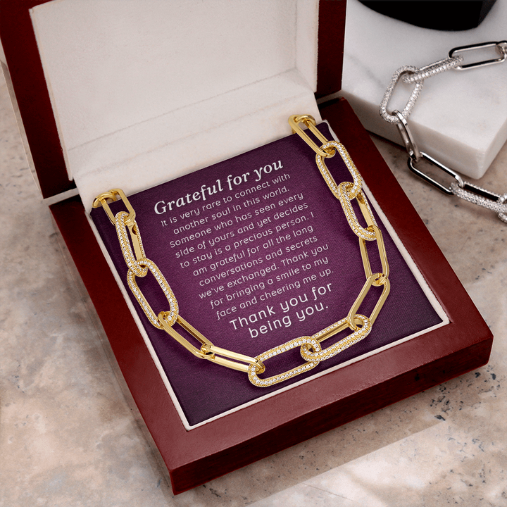 Grateful for you Forever Linked Necklace