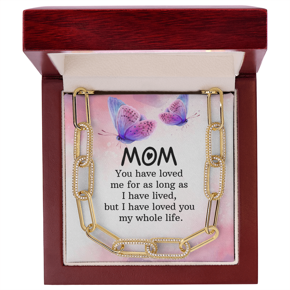 Mom - you have loved me for as long as Forever Linked Necklace