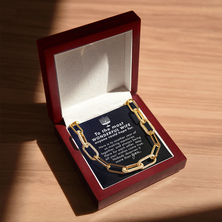 To the most wonderful wife Forever Linked Necklace