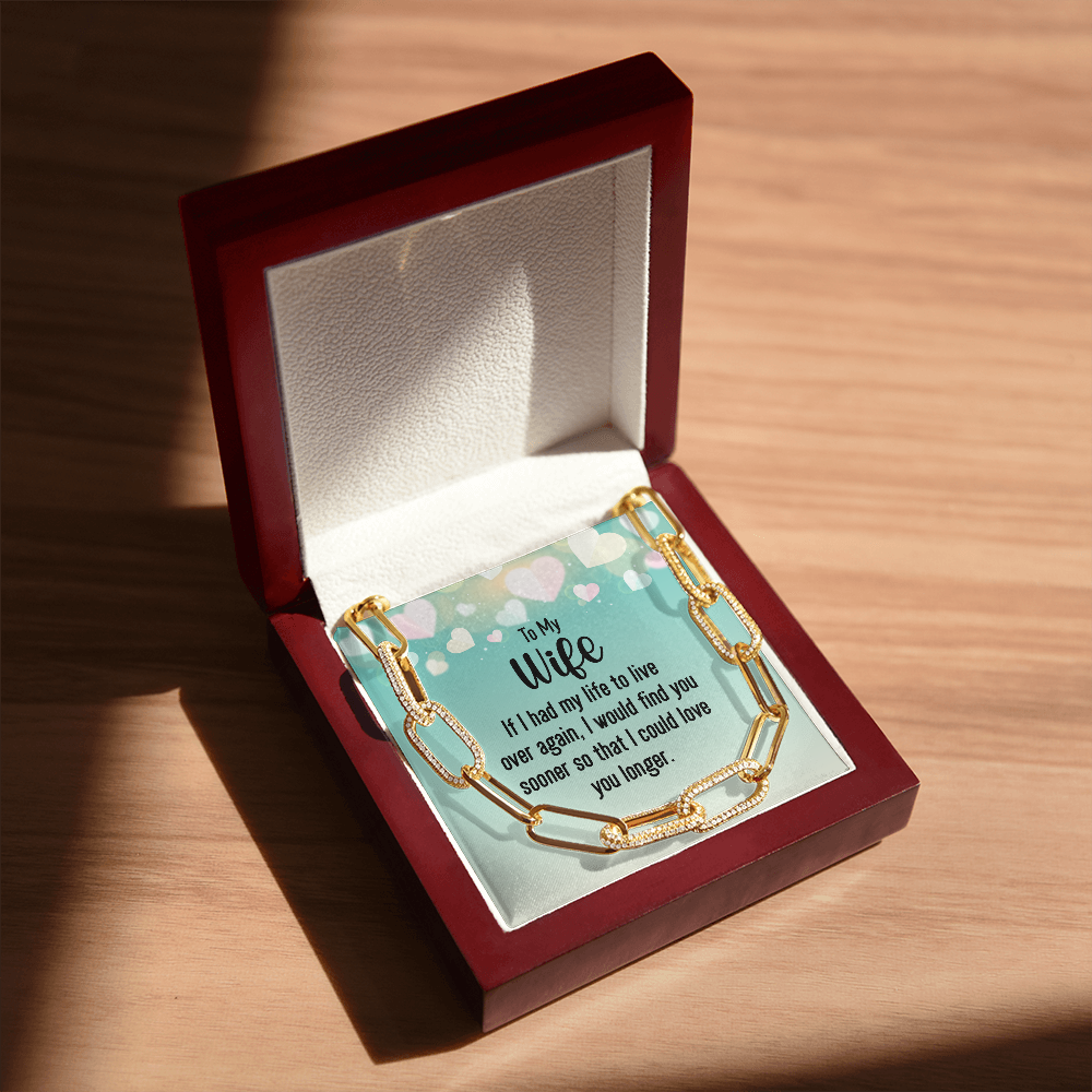 To my wife - if i had my life Forever Linked Necklace