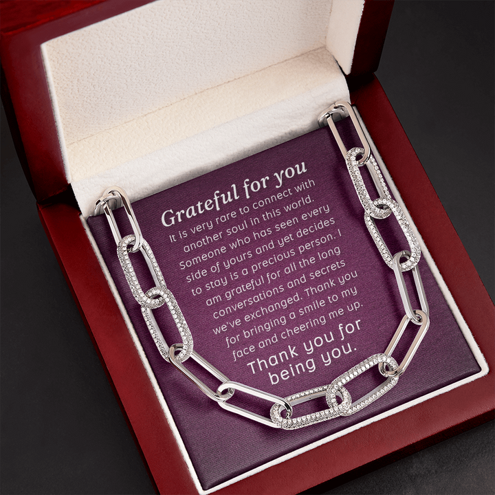 Grateful for you Forever Linked Necklace