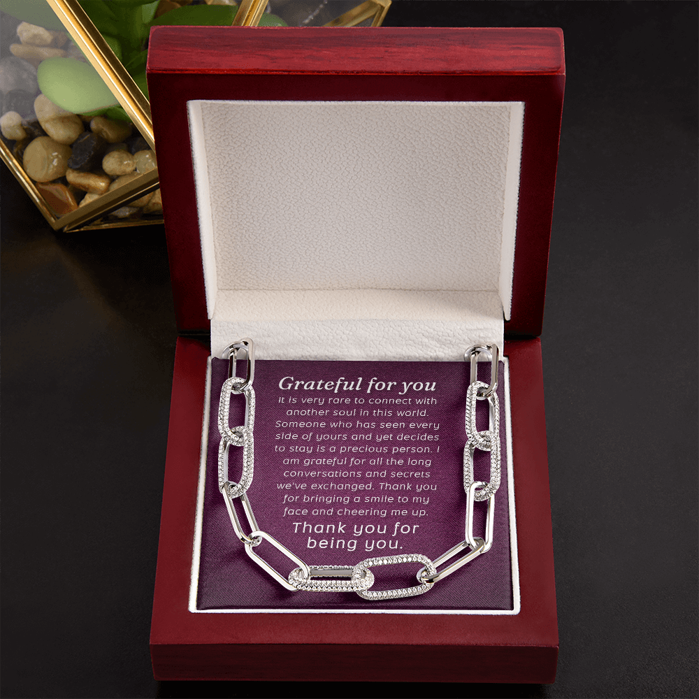 Grateful for you Forever Linked Necklace