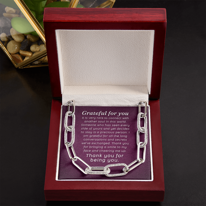 Grateful for you Forever Linked Necklace