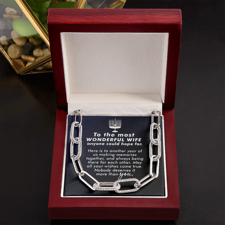 To the most wonderful wife Forever Linked Necklace