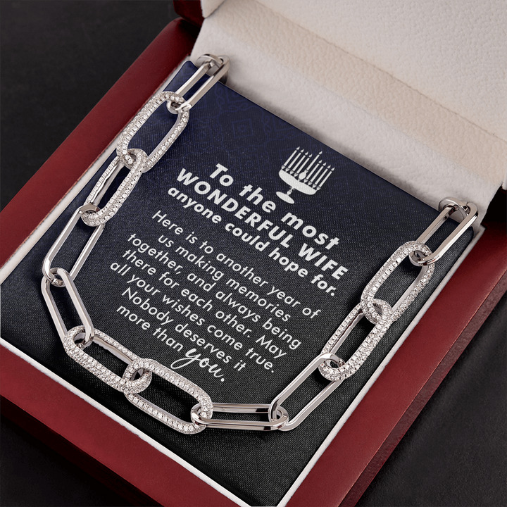 To the most wonderful wife Forever Linked Necklace