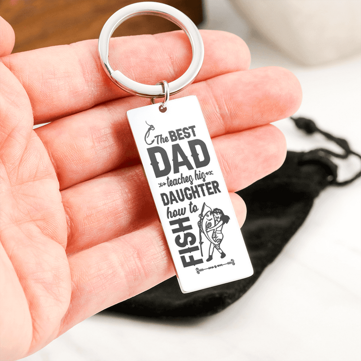 keyring "The best dad teaches"