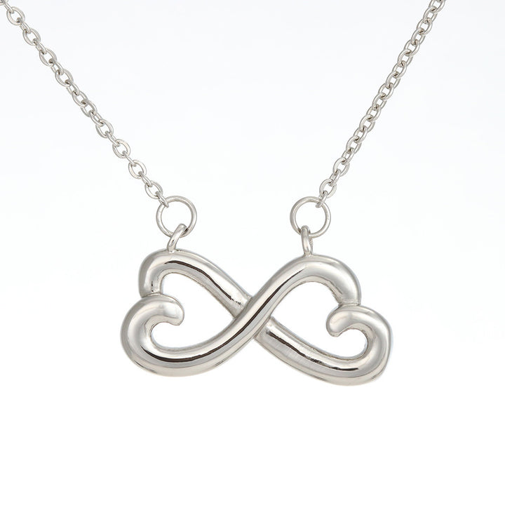 Heart Shaped Infinity Necklace For Anniversary Gift