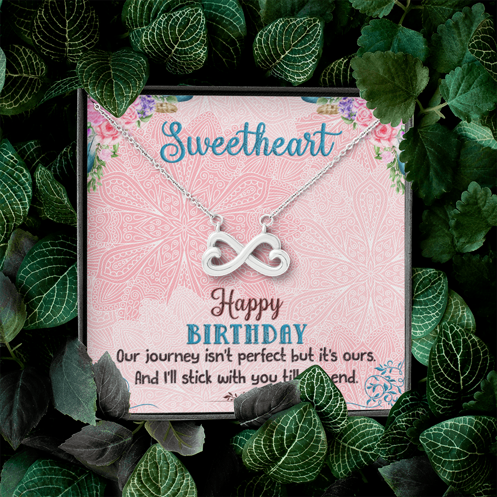 Heart Shaped Infinity Necklace For Birthday Gift