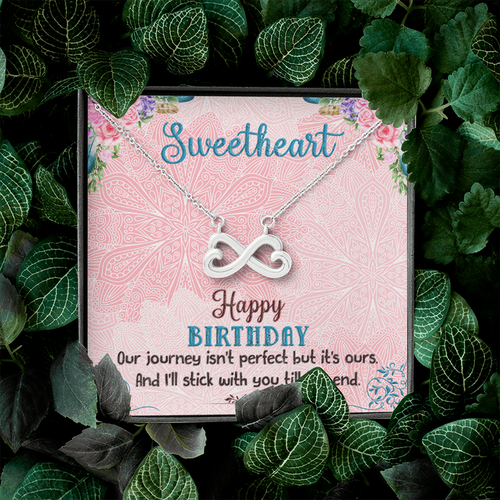 Heart Shaped Infinity Necklace For Birthday Gift