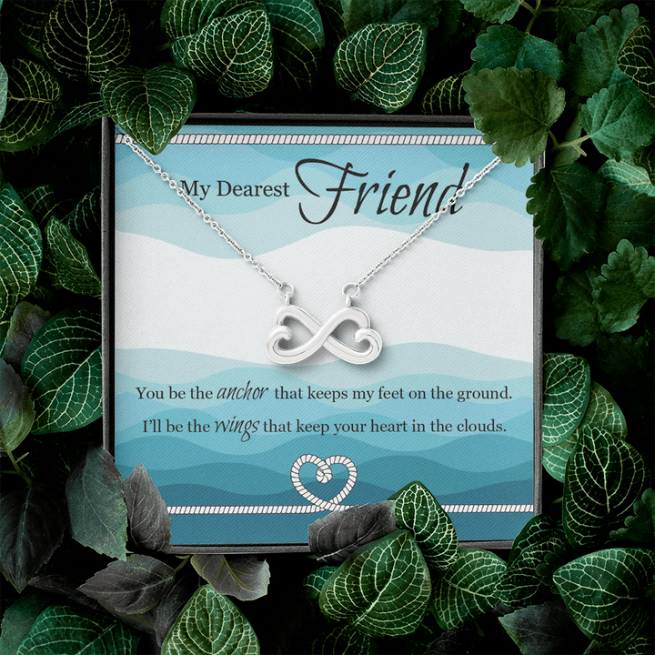 Heart Shaped Infinity Necklace For Friend