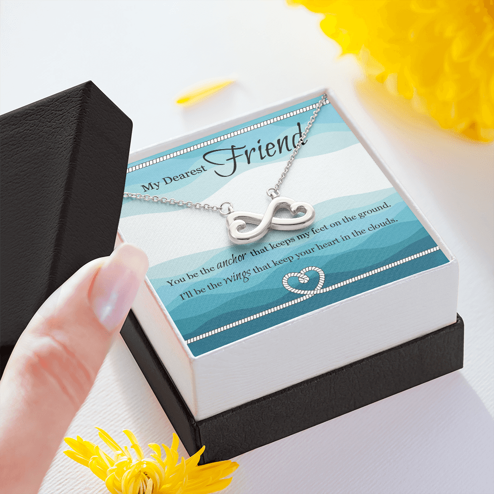 Heart Shaped Infinity Necklace For Friend