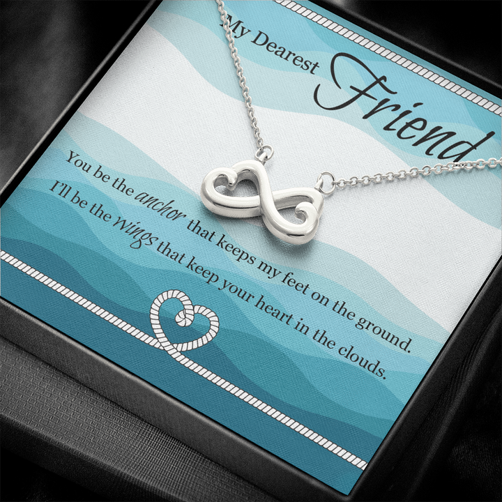 Heart Shaped Infinity Necklace For Friend