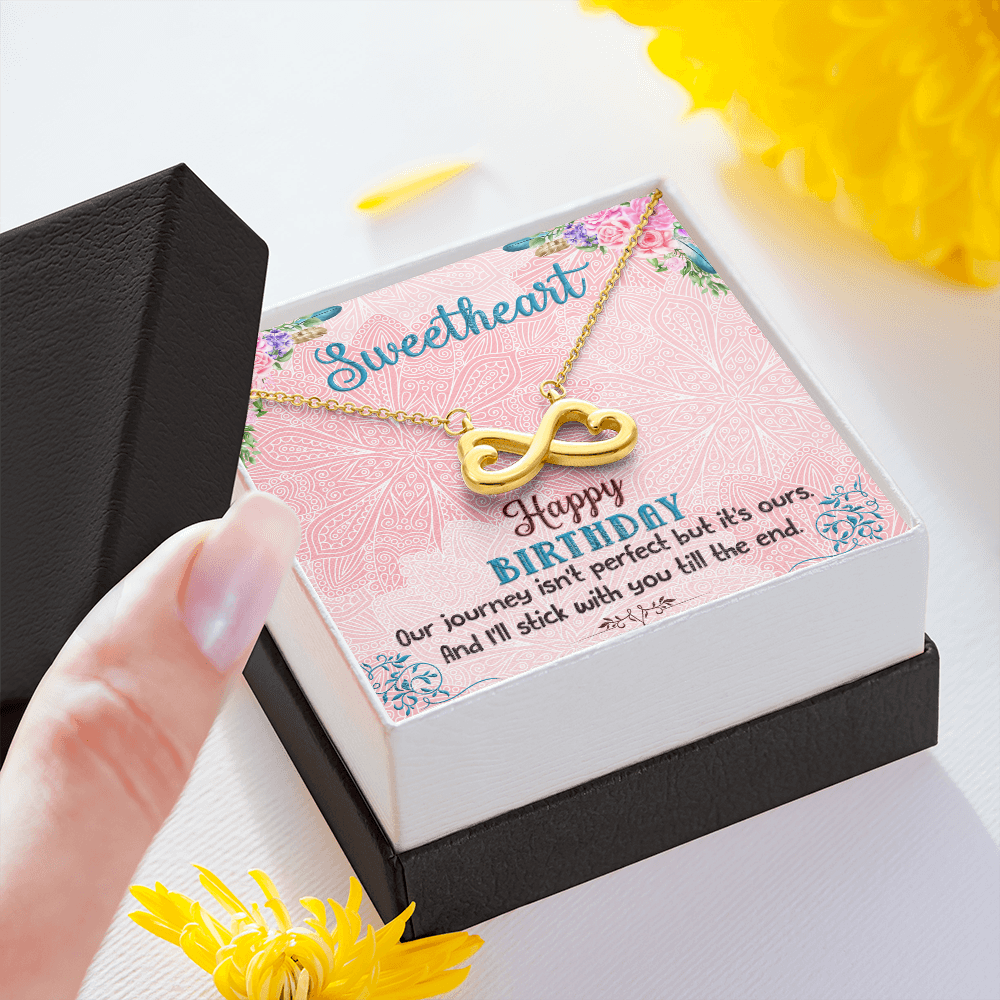 Heart Shaped Infinity Necklace For Birthday Gift