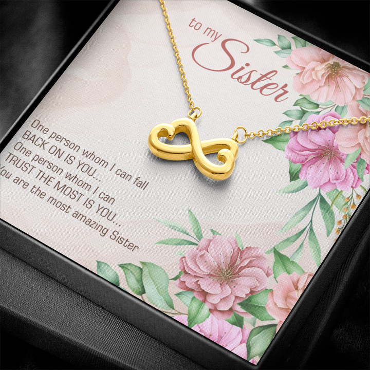 Heart Shaped Infinity Necklace For Sister