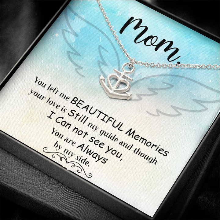 You left me Anchor Necklace