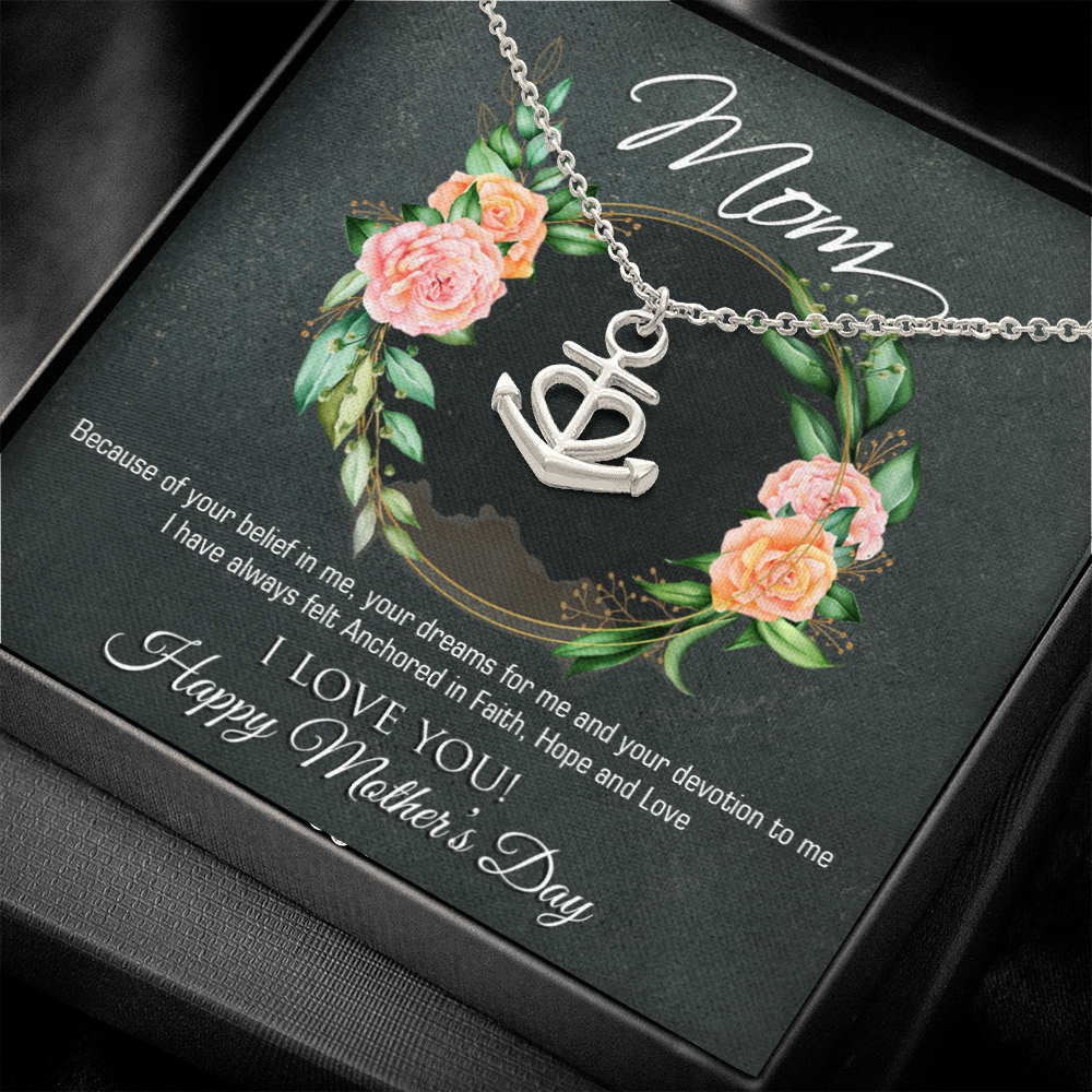 Mothers Day Anchor Necklace