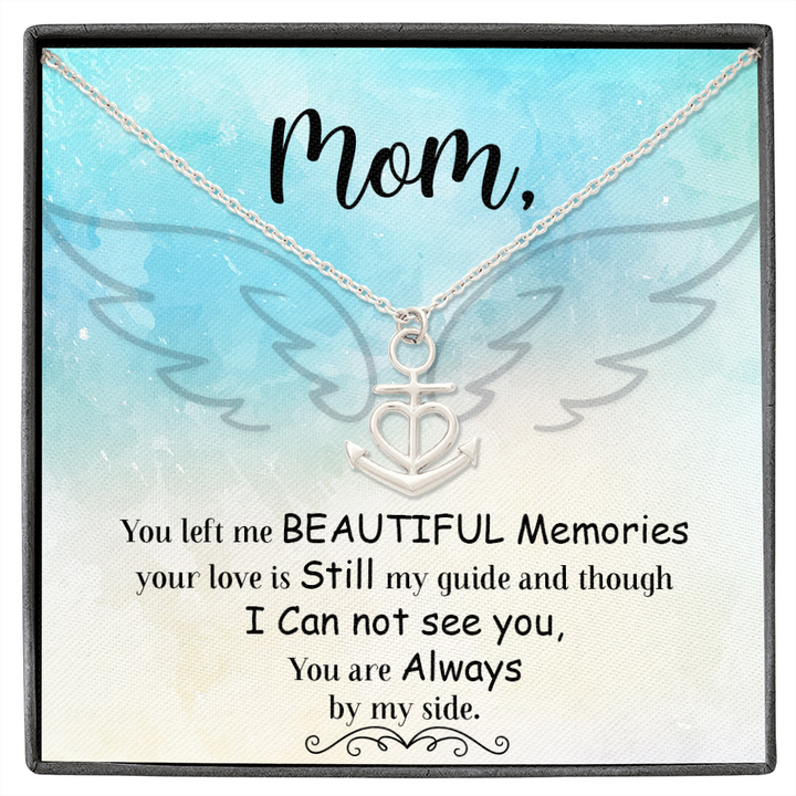 You left me Anchor Necklace