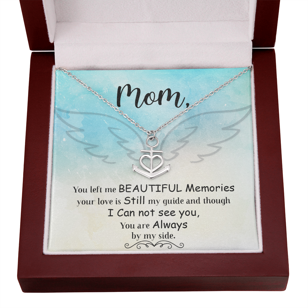 You left me Anchor Necklace