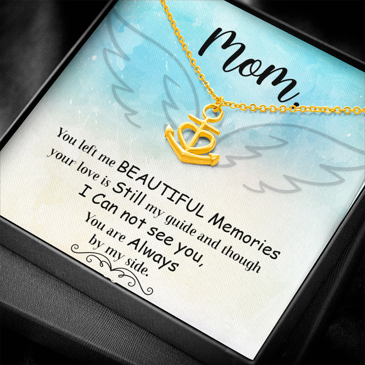 You left me Anchor Necklace