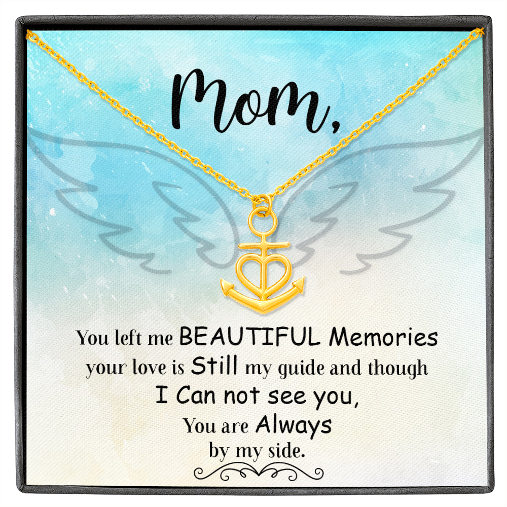 You left me Anchor Necklace