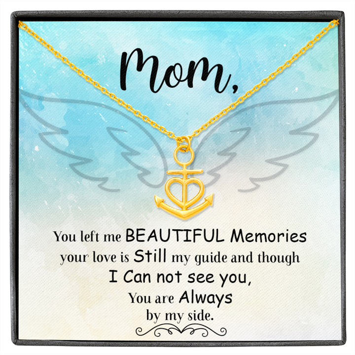 You left me Anchor Necklace