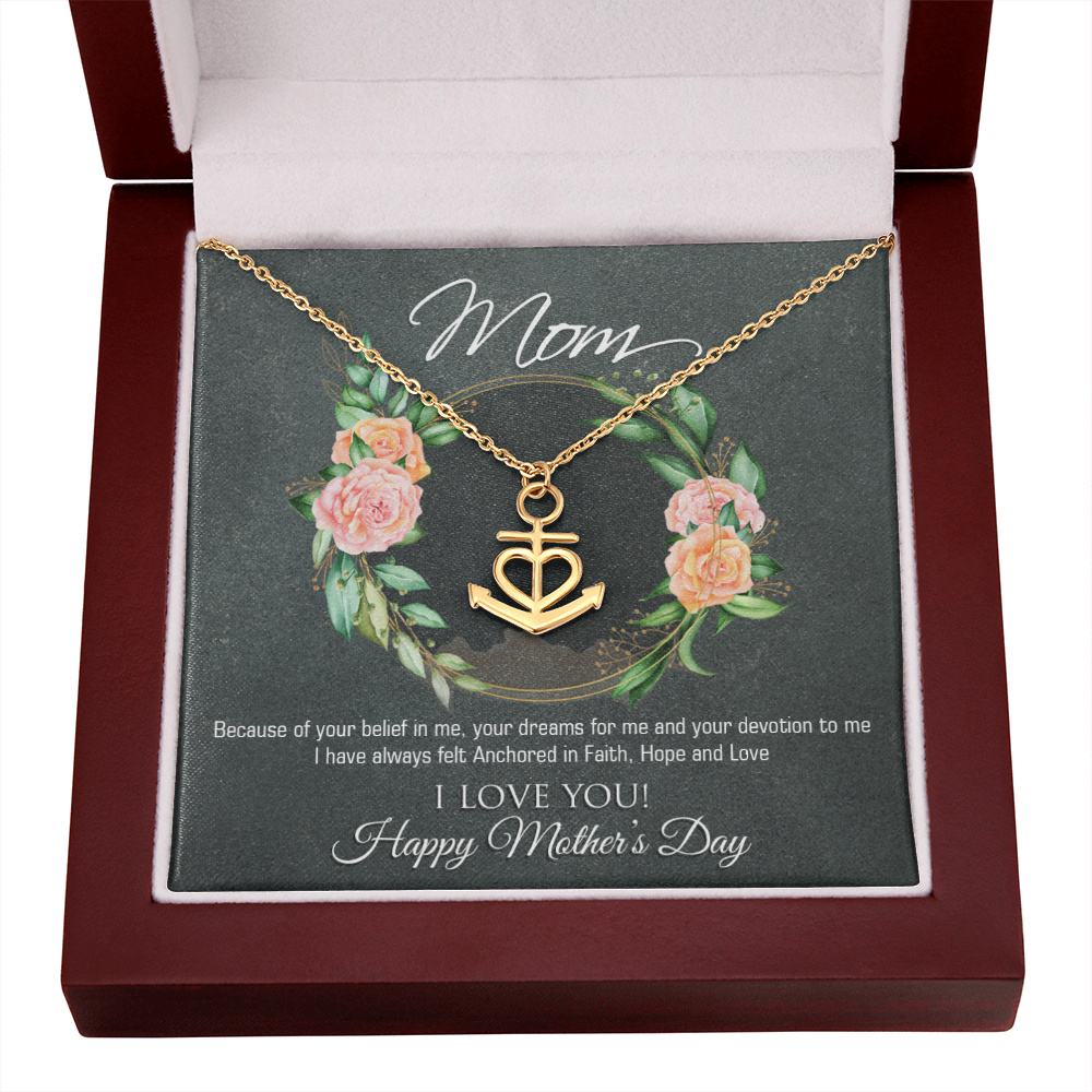 Mothers Day Anchor Necklace